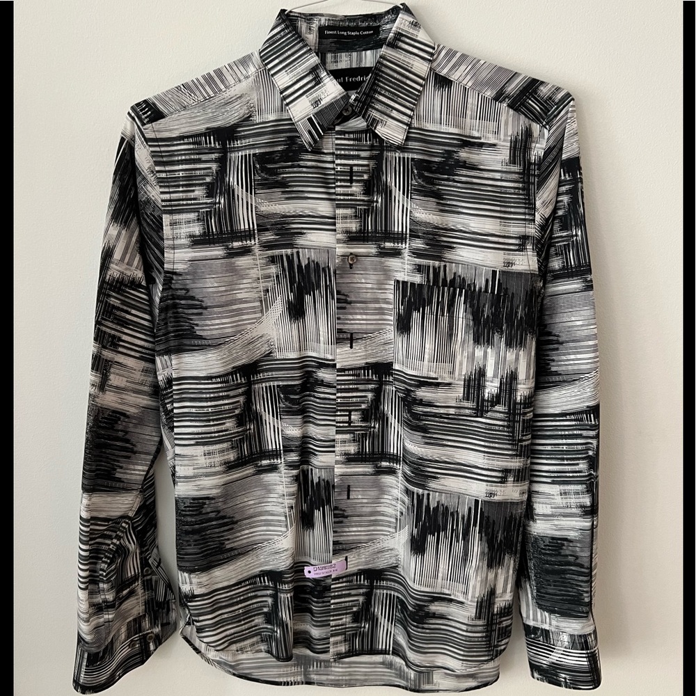 Paul Frederick. Gorgeous abstract shirt. Like new. Size small.
